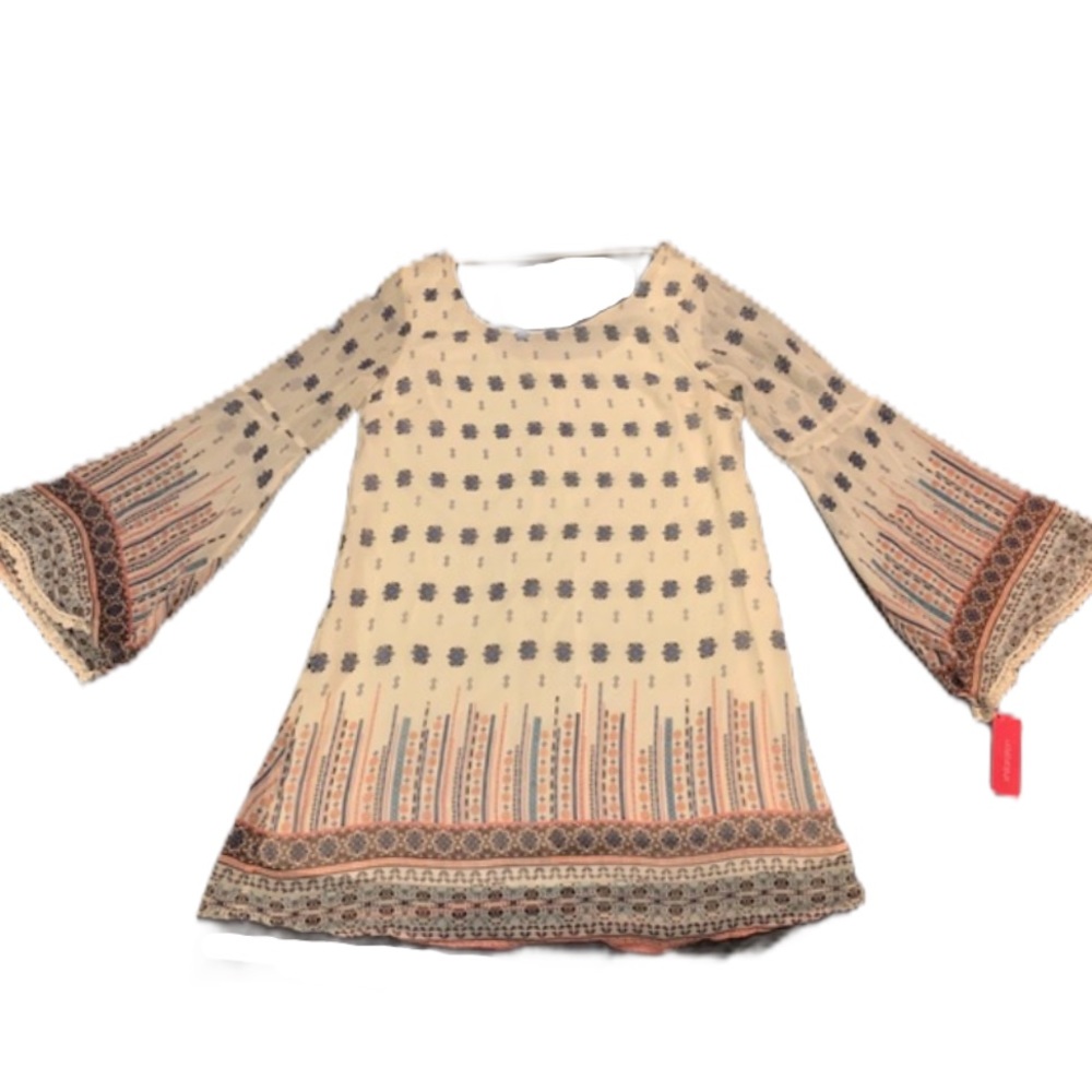 XHILIRATION Boho Chic Long Sleeve Dress! NWT!